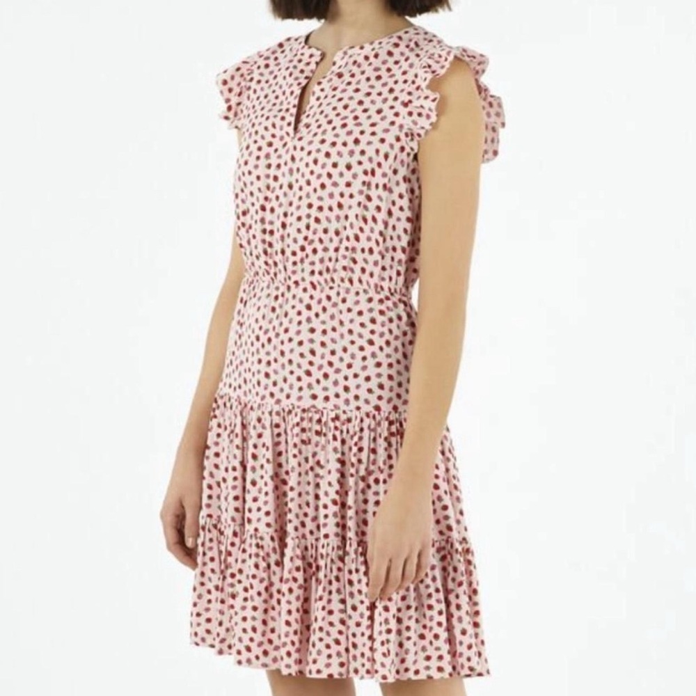 EUC Cath Kidston Pink Strawberry Print Dress